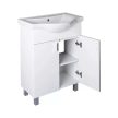 VivaStyle EKONOMIK 65 lábon álló 2 ajtós fürdőszobabútor Sanovit ALBATROS 10065 mosdóval 64,5x46,5 (650 D EKO)
