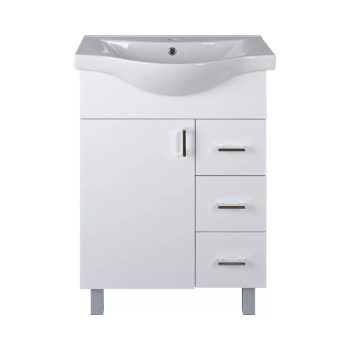   Viva STYLE Bianka 65 lábon álló fürdőszobabútor 3 fiókos Sanovit ALBATROS 10065 mosdóval 64,5x46,5cm
