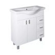 Viva STYLE Bianka 80 lábon álló fürdőszobabútor 3 fiókos Sanovit ALBATROS 10080 mosdóval 80x46 cm