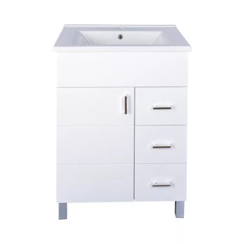   Viva STYLE Karina 85 lábon álló fürdőszobabútor 3 fiókos Sanovit ATRIA 9085 mosdóval 85 x 45,5 cm JOBBOS FIÓK