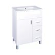 Viva STYLE Karina 85 lábon álló fürdőszobabútor 3 fiókos Sanovit ATRIA 9085 mosdóval 85 x 45,5 cm JOBBOS FIÓK