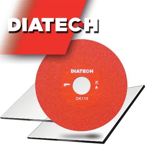 DIATECH DK 115 115x30X22,2 ÜVEGVÁGÓ KORONG PIROS
