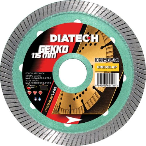 DIATECH GEKKO 115x22,2x7,5 mm KORONG GRES/GRÁNIT/KERÁMIA