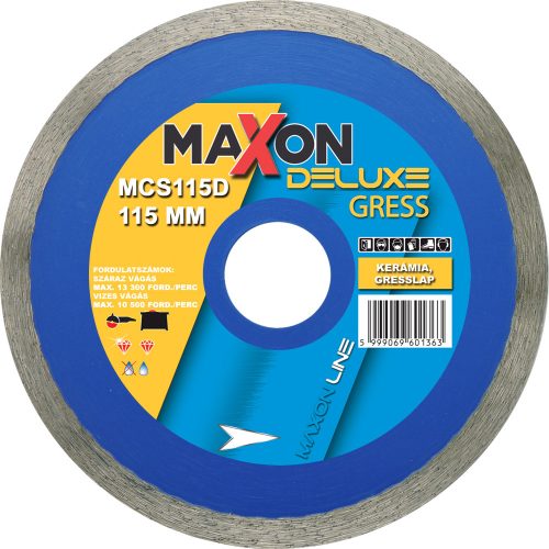 DIATECH MAXON DELUX 115X7X22,23 GYÉMÁNTVÁGÓ KORONG