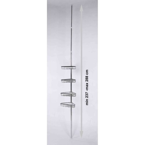 Inter Ceramic ICA 0283C ARIEL teleszkópos állvány sarokpolcokkal 237–288 cm