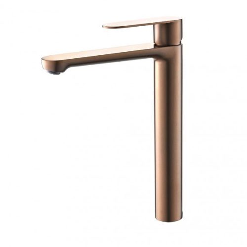 Inter Ceramic ICF 111321 BRUSH ROSE GOLD VERONA magas mosdócsaptelep, szálcsiszolt rózsaarany