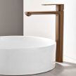 Inter Ceramic ICF 111321 BRUSH ROSE GOLD VERONA magas mosdócsaptelep, szálcsiszolt rózsaarany