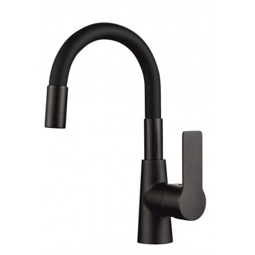 Inter Ceramic ICF 124211 7113MB ALISADO BLACK mosdócsaptelep fekete testtel, fekete szilikon kifolyóval