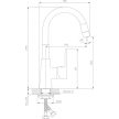 Inter Ceramic ICF 124211 7113MB ALISADO BLACK mosdócsaptelep fekete testtel, fekete szilikon kifolyóval