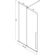 Inter Ceramic ICS 124TR-100 ROLLEY tolós WALK-IN zuhanyfal átlátszó, króm