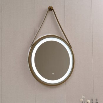   Inter Ceramic ICL 1398G LED tükör érintőkapcsolóval 60 cm kerek, arany