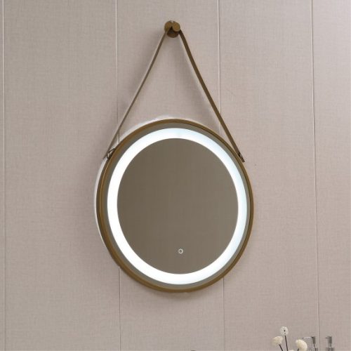 Inter Ceramic ICL 1398G LED tükör érintőkapcsolóval 60 cm kerek, arany