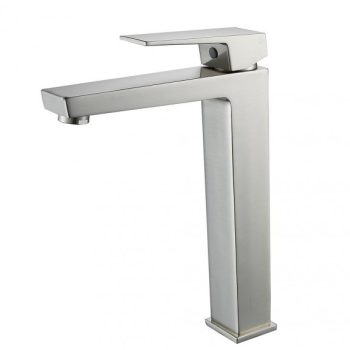   Inter Ceramic ICF 1418191 BRUSH NICKEL magas mosdócsaptelep, szálcsiszolt nikkel