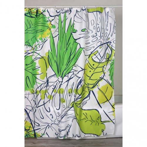 Inter Ceramic ICSC 190SC poliészter zuhanyfüggöny karikákkal 180x200 cm