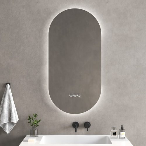 Inter Ceramic ICL 1955-50 LED tükör érintőkapcsolóval, páramentesítővel, mozgásérzékelővel 50×100 cm