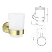 Inter Ceramic ICA 3658BG LUSSO fogmosópohár, szálcsiszolt arany