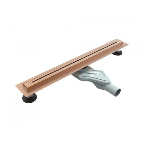 Inter Ceramic ICD 500010/60RG NEW GENERATION rozsdamentes zuhanyfolyóka 60 cm, szálcsiszolt rózsaarany