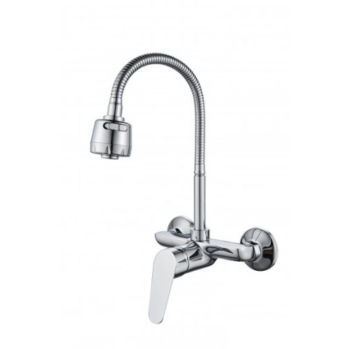 Inter Ceramic ICF 5452152 M7313 LINNI fali mosogató csaptelep 2 funkciós kifolyóval, króm