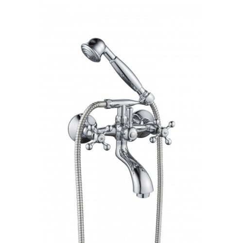 Inter Ceramic ICF 6006851 Retro kádtöltő csaptelep zuhanyszettel, króm