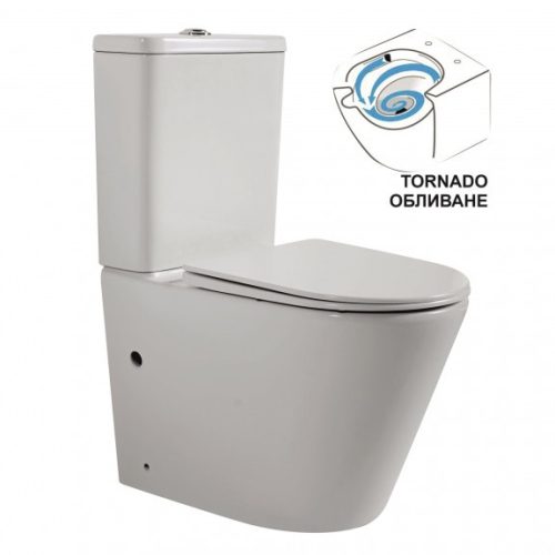 Inter Ceramic ICC 6327P TORNADO monoblokkos wc szett tornádó öblítéssel, tetővel