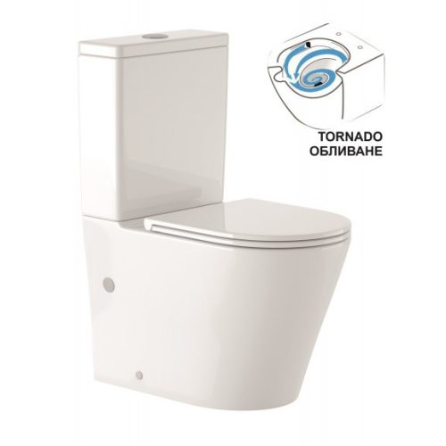 Inter Ceramic ICC 6335P NANO TORNADO monoblokkos wc szett tetővel