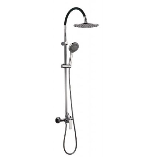 Inter Ceramic ICT 6544DG ALISADO DARK GREEN zuhanyrendszer króm testtel, sötétzöld szilikon csővel