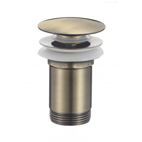 Inter Ceramic IC 707BR click-clack mosdó lefolyó túlfolyóval, bronz