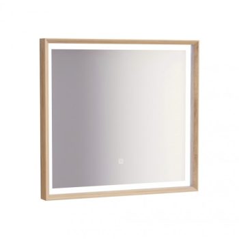   Inter Ceramic ICL 7575 9010-13 fa színű LED tükör érintőkapcsolóval 75x70x7,5 cm