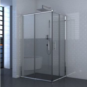   Inter Ceramic ICS 787TR 78-89x108-119 cm állítható szögletes zuhanykabin átlátszó, króm