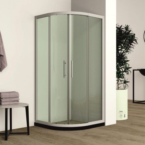 Inter Ceramic ICS 788 WHITE 95-105x95-105 cm állítható íves zuhanykabin átlátszó, fehér