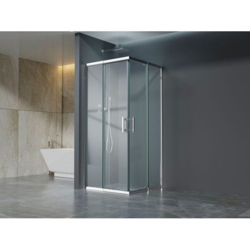 Inter Ceramic ICS 788TR NANO 88-99x88-99 cm állítható szögletes zuhanykabin átlátszó, króm
