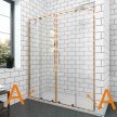 Inter Ceramic ELGIO CHROME 110 cm tolós WALK-IN zuhanyfal átlátszó, króm "A"