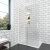 Inter Ceramic ELGIO WHITE 90 cm tolós WALK-IN zuhanyfal átlátszó, matt fehér "A"
