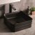 Inter Ceramic ICB 878B pultra ültethető porcelán mosdókagyló BLACK 39x15x39 cm
