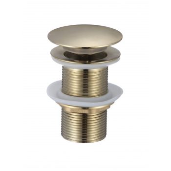   Inter Ceramic IC S43BRUSH GOLD click-clack mosdó lefolyó túlfolyó nélkül, szálcsiszolt arany