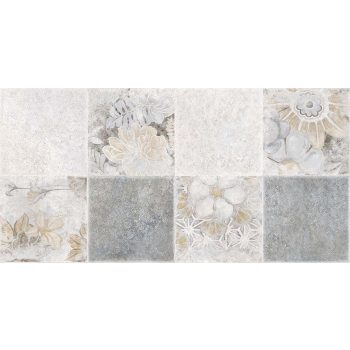 KAI EDEN GEOMETRIC LIGHT GREY 25X50 FALBURKOLÓ DEKOR