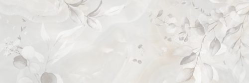 KEROS QUARTZ FLORAL GRIS 30X90 RET MATT FALBURKOLÓ DEKOR