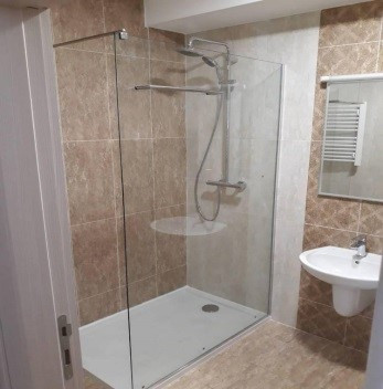 POL WALK-IN ZUHANYFAL, INOX, TRANSPARENT (PROVIDNO) 90x200