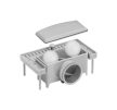 ROLTECHNIK RRF7-800 PADLÓÖSSZEFOLYÓ BURKOLHATÓ, ROZSDAMENTES ACÉL 800 mm