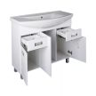 Viva SZQUARE 100 lábon álló fürdőszobabútor Sanovit ZENON 6095 porcelán mosdóval 97 x 51 cm
