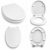 WOLF WC TETŐ DUROPLAST SLOW CLOSE FEHÉR MŰANYAG 1002 / 8509