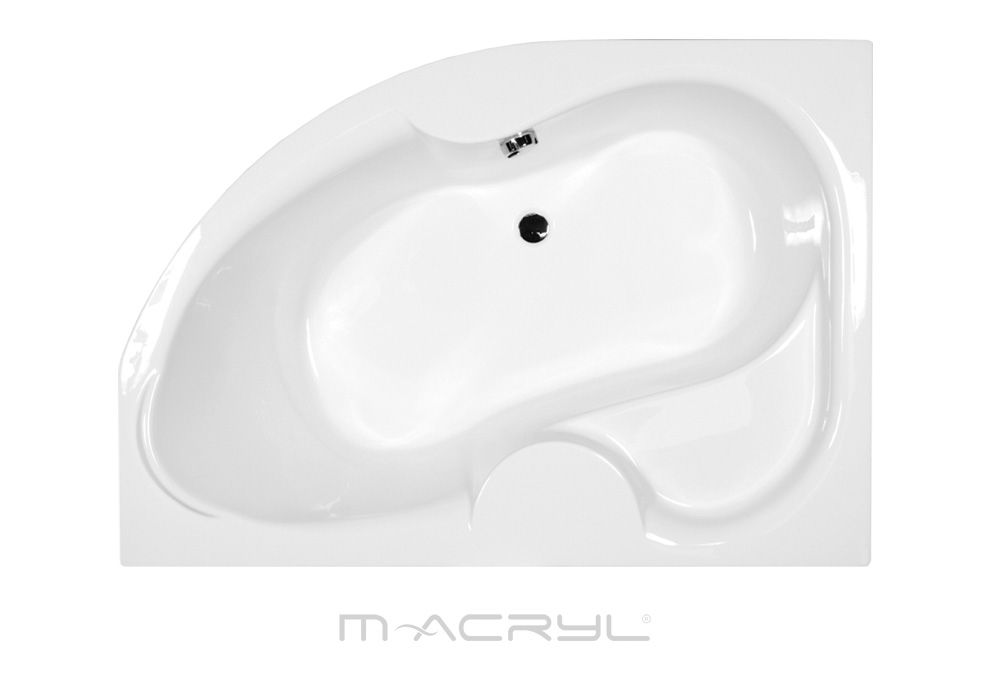 M-Acryl Azalia 150 / 160 / 170 x 105 cm Aszimmetrikus Sarok Fürdőkád