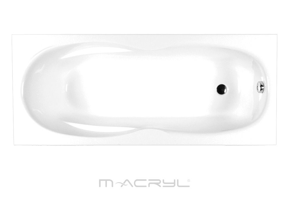 M-Acryl Klara 180 x 80 cm Egyenes Fürdőkád
