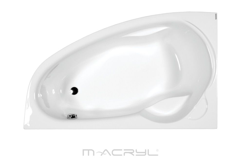 M-Acryl Liza 140 x 90 / 150 x 95 cm Aszimmetrikus Fürdőkád