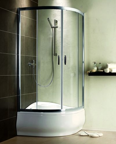 Radaway Premium Plus A 1700 íves tolóajtós zuhanykabin 80 x 80 / 90 x 90 cm, 170 cm magas