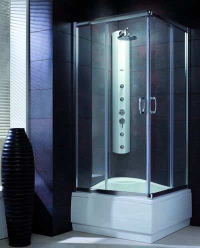 Radaway Premium Plus C1700 szögletes tolóajtós zuhanykabin 80 x 80 / 90 x 90 cm, 170 cm magas