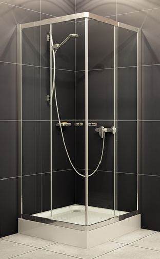H2O Projekta 80 x 80 / 90 x 90 cm szögletes tolóajtós zuhanykabin 