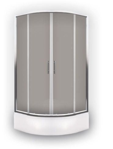 Roltechnik Madison Neo 80x80 cm íves tolóajtós zuhanykabin, 165 cm magas 