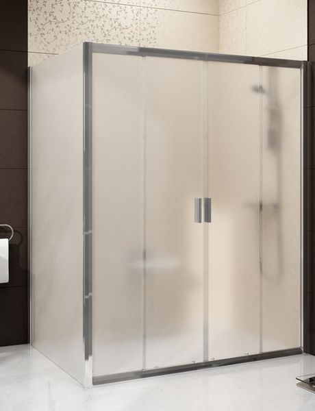 Ravak Blix BLDP4+BLPS Szögletes tolóajtós kombinálható zuhanykabin Transparent üveggel 120 / 130 /140 / 150 / 160 / 170 / 180 / 190 / 200 cm ajtó méretek x 80 / 90 / 100 cm oldalfal méretek; 190 cm magas