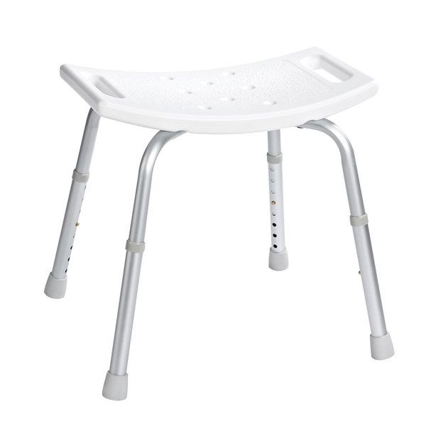 Sapho Ridder Senior Fürdőszobai szék, állítható: 34-52 cm, fehér, teherbírás 100 kg (A00601101)
